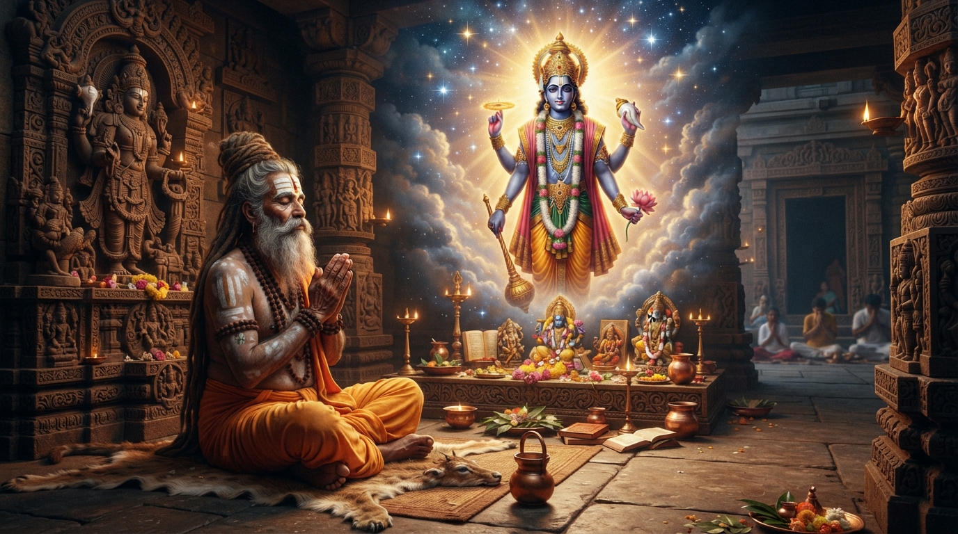 Divine worship - Dakshinavarti Shankh Sthapana Vidhi according to Vedic rituals